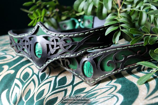 Tiare - vert avec malachite